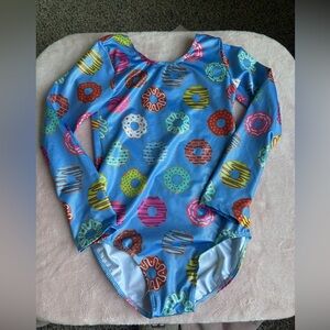 Colorful Donut Patterned Swimsuit/ Gymnastics wear